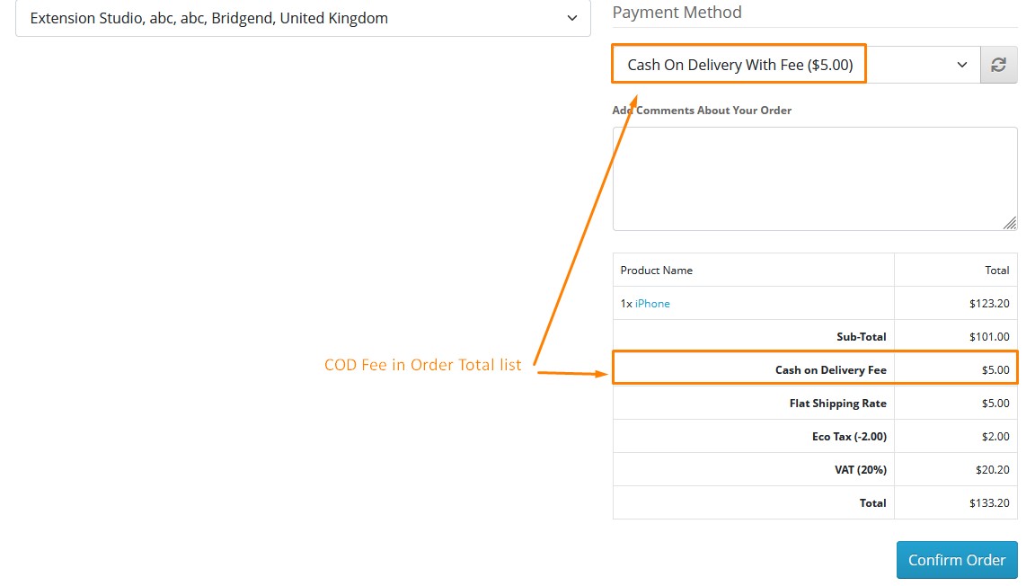 Cash on Delivery Fee